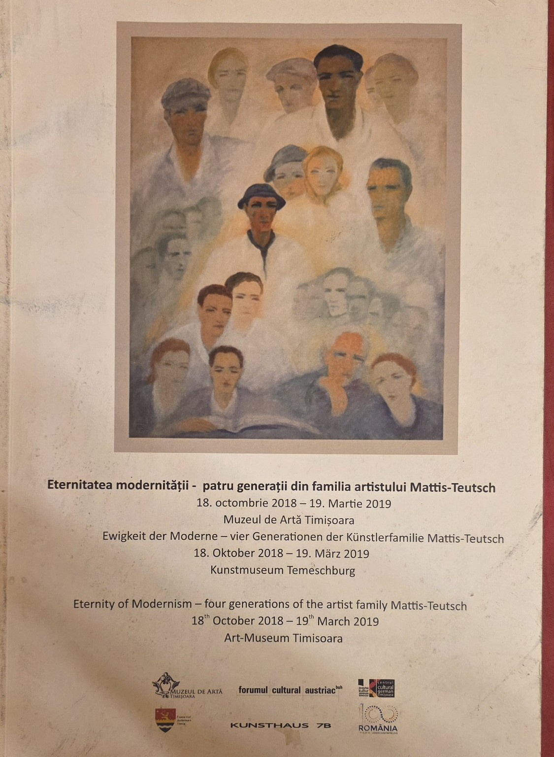 Catalog Eternitatea modernității · patru generații Mattis-Teutsch · 2018–2019
