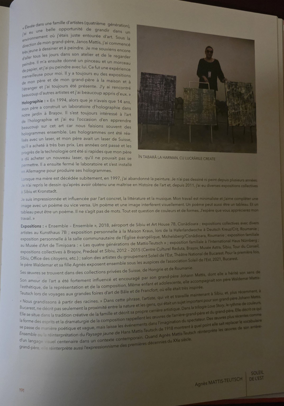 Catalog Soleil de l’Est · Agnes Mattis-Teutsch · 2022