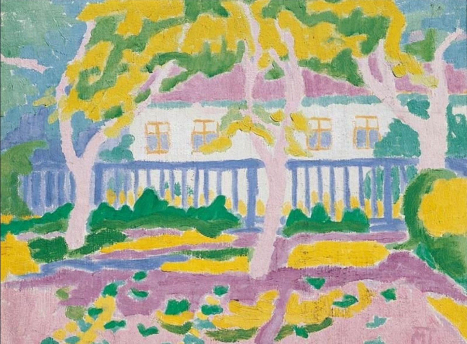 Casa Mattis-Teutsch pictată de Hans Mattis-Teutsch