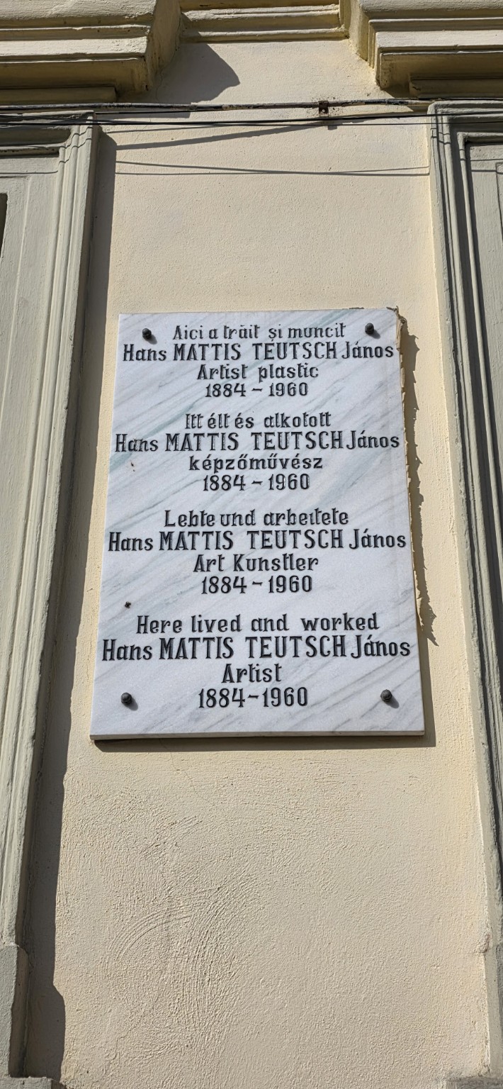 Placă memorială Hans Mattis-Teutsch